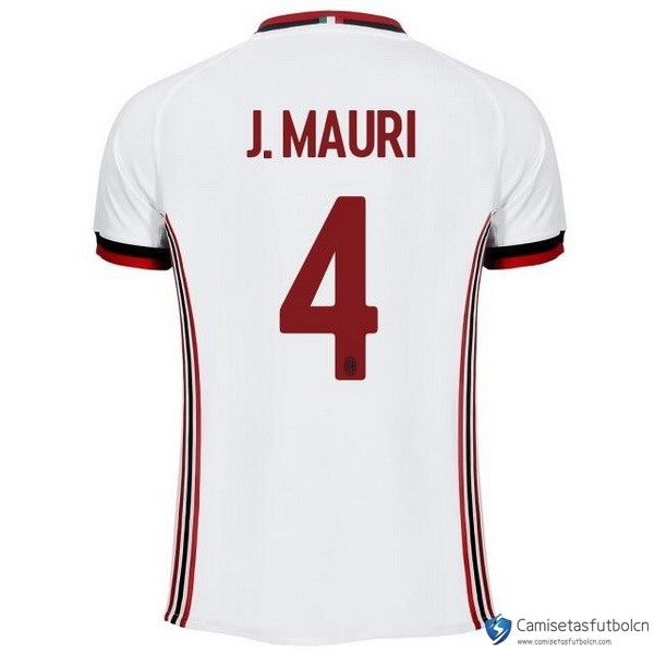 Camiseta Milan Segunda equipo J.Mauri 2017-18